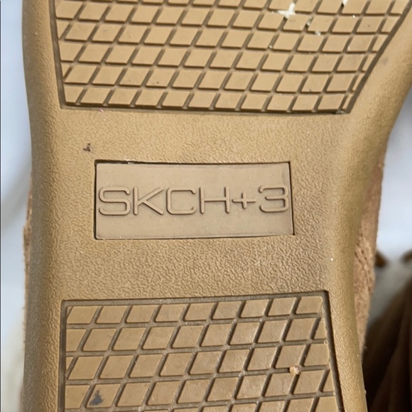 Skechers SKCH+3 Tan Suede Boots w Faux Fur, 8.5 - Picture 10 of 16